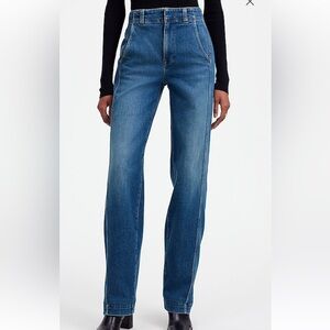Madewell tapered denim trousers